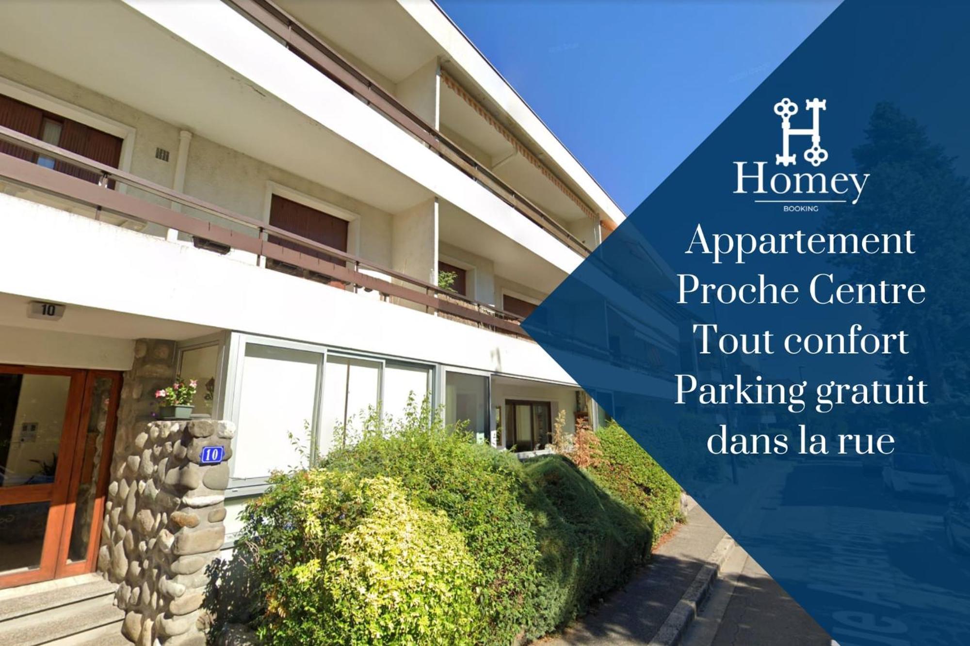 Homey Tidy - New / Proche Centre Annecy / Parking Gratuit / Logement Entierement Equipe Eksteriør billede